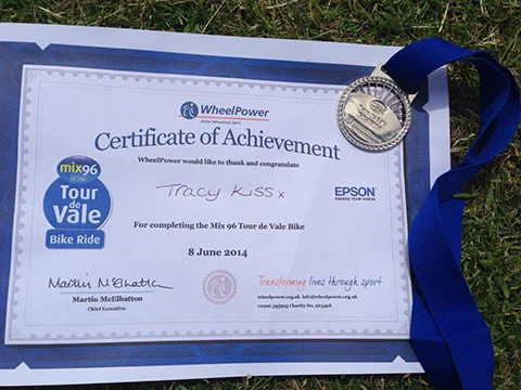 I Printed My Own Certificate After The Race With Pedal Power