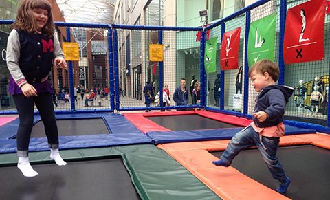 The Children Love Trampolining
