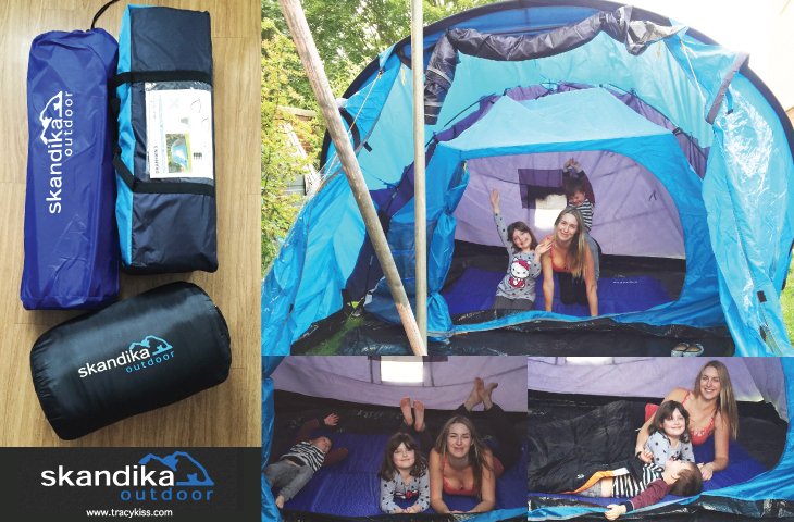 Skandika 5 Person Dome Tent, Self-Inflating Camping Mat & Sleeping Bag