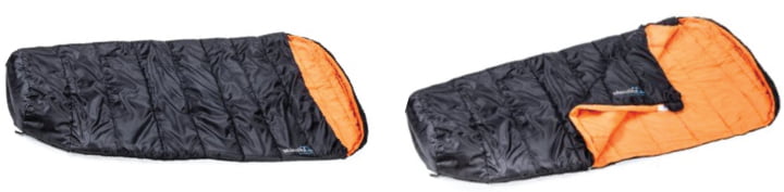 Skandika Vegas Black And Orange Sleeping Bag