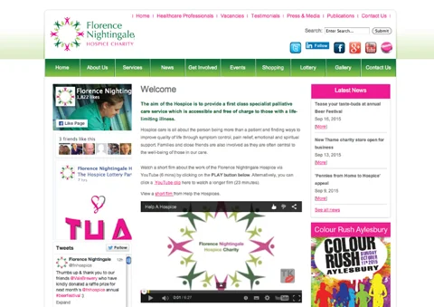 I Made A Promotional Video For The Florence Nightingale Hospice Charity Which They Use On Their Website