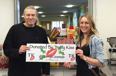 Tracy Kiss Donates Food To Youth Action