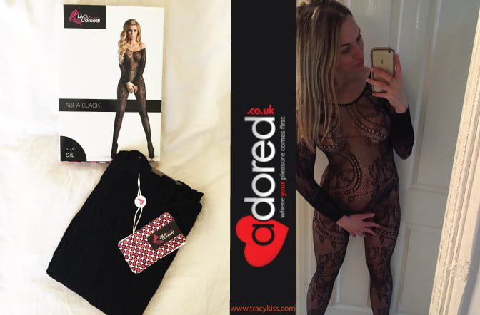 Adored Black Abra Bodystocking